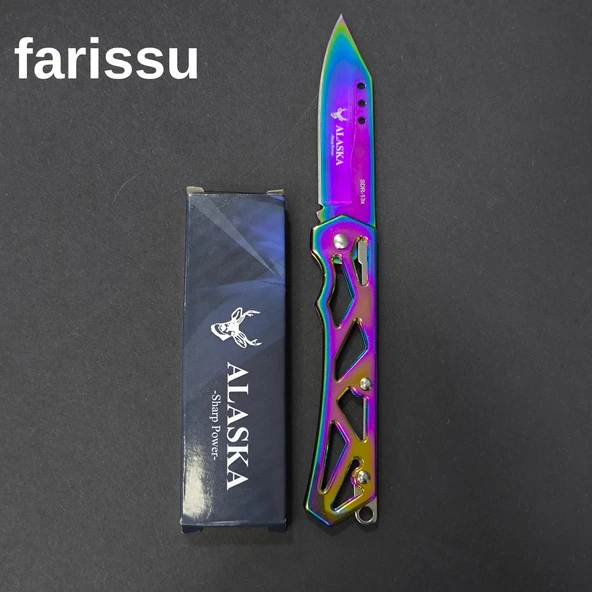 Alaska SDR-13X Gökkuşağı Katlanır Çakı - Ultra Hafif (42 gr), 165mm Kompakt EDC Bıçak