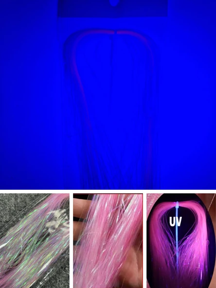 Eagenset Çapari Poşet Sim Ultraviyole Uv Neon Açık Pembe Balık Sırtı Kırçıl 1 mm 35 Metre - Resim 5