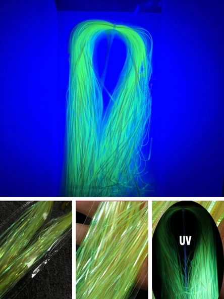 Eagenset Çapari Poşet Sim Ultraviyole Uv Neon Sarı Balık Sırtı Kırçıl 1 mm 35 Metre - Resim 5