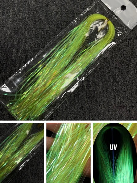 Eagenset Çapari Poşet Sim Ultraviyole Uv Neon Sarı Balık Sırtı Kırçıl 1 mm 35 Metre ürün görseli 1