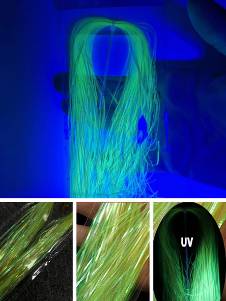 Eagenset Çapari Poşet Sim Ultraviyole Uv Neon Sarı Balık Sırtı Kırçıl 1 mm 35 Metre - Resim 6