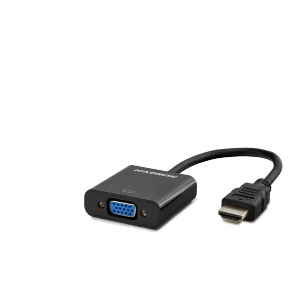 Hdmı To Vga F Çevirici 1080P Siyah HDX2020 - 1