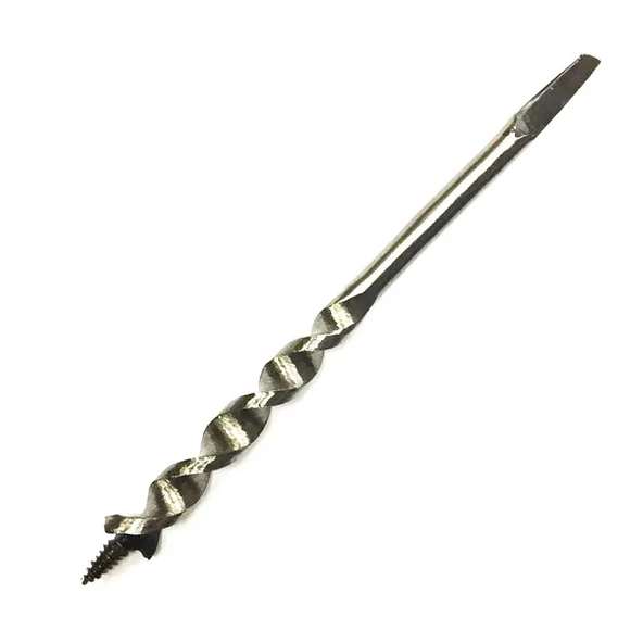 Fenerli Ahşap Burgu El, Matkap Ucu - Dört Köşe 20 mm - 1