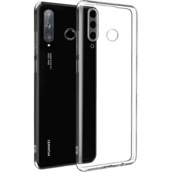 Huawei P30 Lite Kamera Korumalı Şeffaf Silikon Kılıf