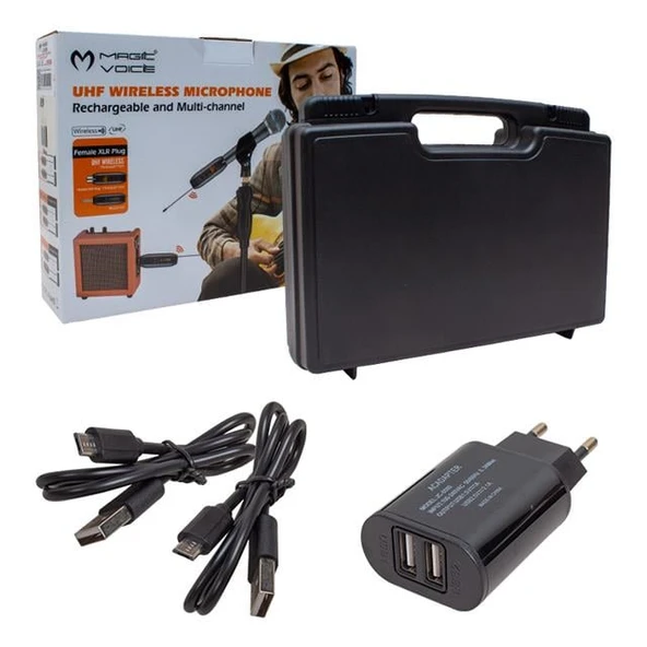 Magicvoice Mv-19596 UHF Yaka Tipi Enstrüman Dörtlü Mikrofon Set - 3