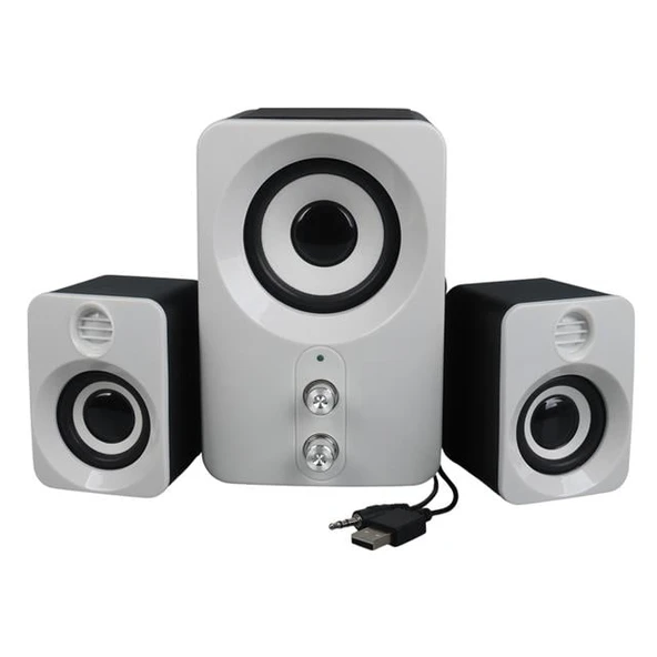 MagicVoice FT-10 2+1 3x3 Watt Aux Multimedia Seti USB Speaker - Hoparlör - 3