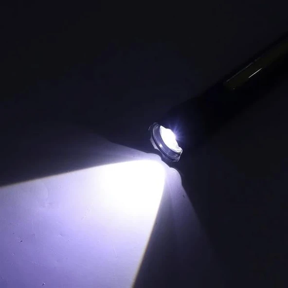 Powermaster PM-16754 Şarj Edilebilir Zoomlu COB Led El Feneri - Resim 3