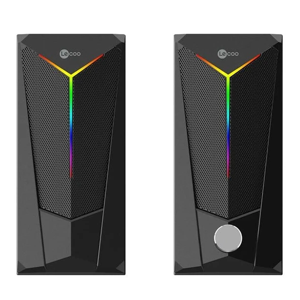 Lenovo Lecoo DS104 Kablolu Usb + 3.5Mm Jack 6W 80dB Rgb Işıklı 1+1 Gaming Speaker - Hoparlör - 2
