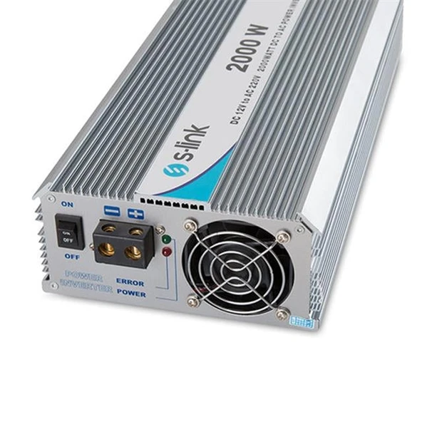 S-Link SL-2000w Dc12v-Ac230v 2000w İnverter - Resim 2