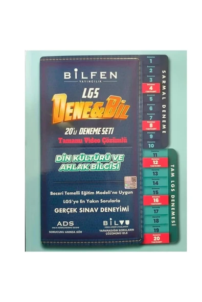 Bilfen 8.Sınıf Denebil Din Kültürü 20 Deneme