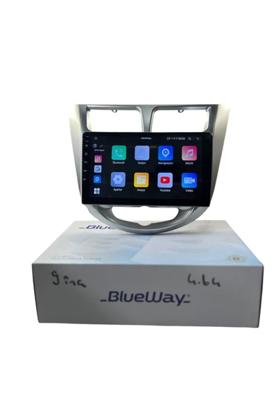Hyundai Accent Blue BLUEWAY 4-64 PROFESYONEL OEM MULTİMEDİA ürün görseli 1
