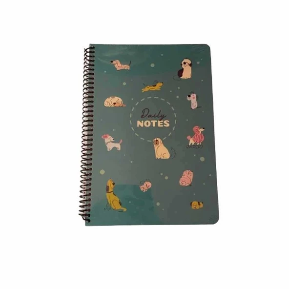 Keskin 17*24 100 Yp.Çizgili Spr.Sert Kareli Kap.Sevimli Hayvanlar Defter 418921-99 - 2