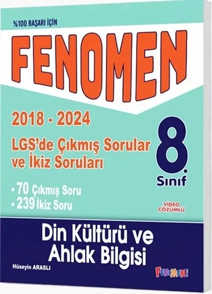 Fenomen 8.Sınıf Din Kültürü 2018-2024 Lgs Çıkmış Sorular