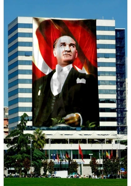 Atatürk Poster Bayrak 600X900 Raşel *