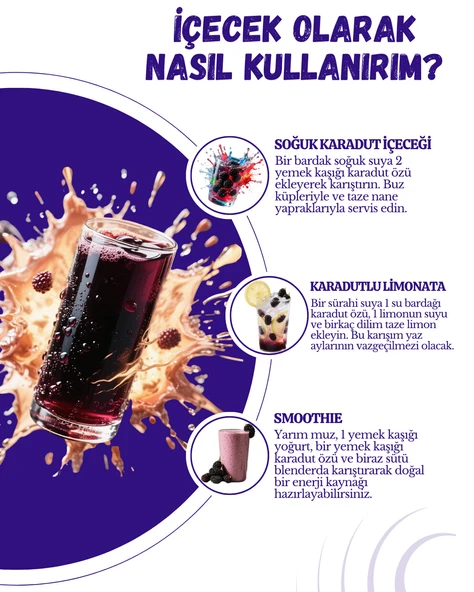 Karadut Özü Şeker İlavesiz Soğuk Sıkım 640 Gr - 3