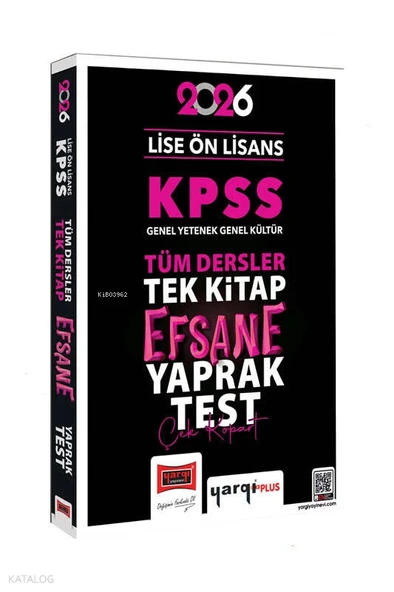 Yargı 2026 Kpss Gy Gk Önlisans Yaprak Test