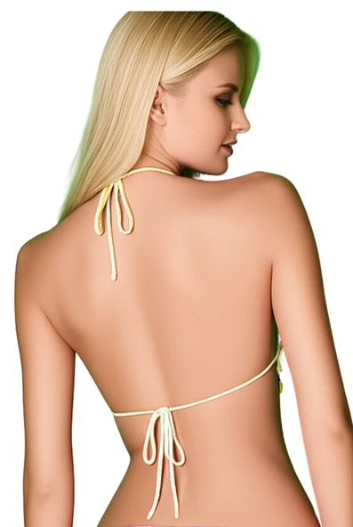 Sarı Gri Büstiyer - 3