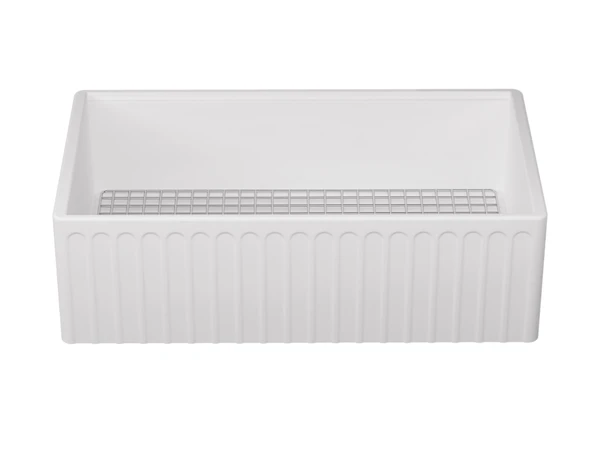 Quarter SERAMİK EVİYE Live Dekorlu Eviye 76 Cm Parlak Beyaz SİFON HEDİYE - 5