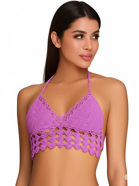 Sarı Gri Büstiyer Lila - 2