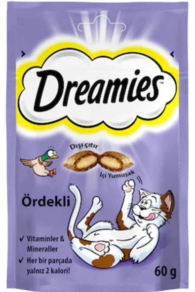 Dreamies Ördekli Kedi Ödül Maması 60 gr x 12 Adet - 4