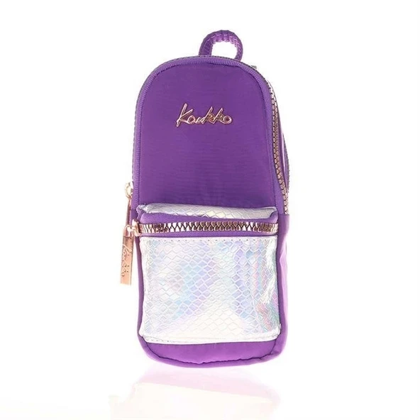 KAUKKO MAGIC GLOSS JUNIOR BAG KALEM ÇANTASI (MOR) K2511 KARINCA ÇANTA