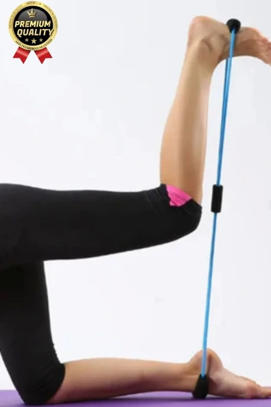 Özel Üretim Spor Aleti Kas Açma Germe Dayanıklı Pilates Jimnastik Yoga Egzersiz Direnç Lastiği - 7