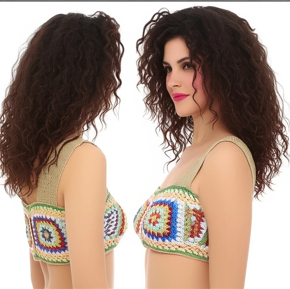 Sarı Gri Büstiyer - 3