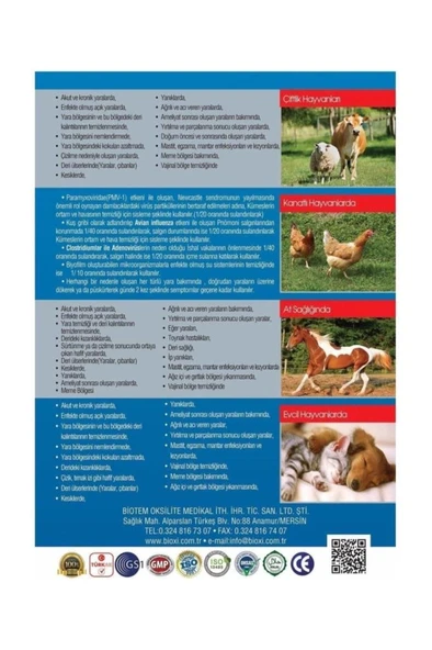 Bioxi Animal Health 150 Ml. Skt: 06/2027 - Resim 3