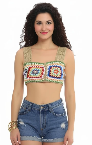 Sarı Gri Büstiyer - 2