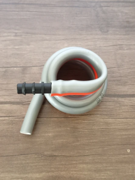 Wc Hortummatik Spiral Taharet Hortumu (Kırmızı-Gri)) - 2