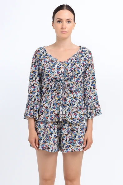 Sarı Gri Yazlık Elbise Kombin