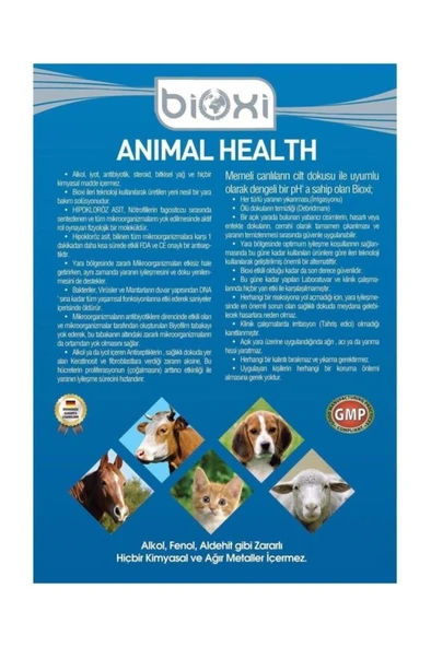 Bioxi Animal Health 150 Ml. Skt: 06/2027 - Resim 2