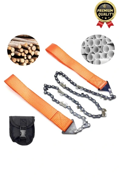 Çok Amaçlı Saplı Taşınabilir Güçlü Dayanıklı Ergonomik Hafif Çantalı Mini Manuel Zincirli Testere - 2