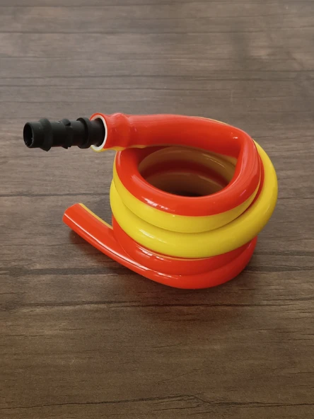 Wc Hortummatik Spiral Taharet Hortumu (Sarı-Kırmızı) - 2