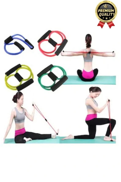 Özel Üretim Spor Aleti Kas Açma Germe Dayanıklı Pilates Jimnastik Yoga Egzersiz Direnç Lastiği - 4