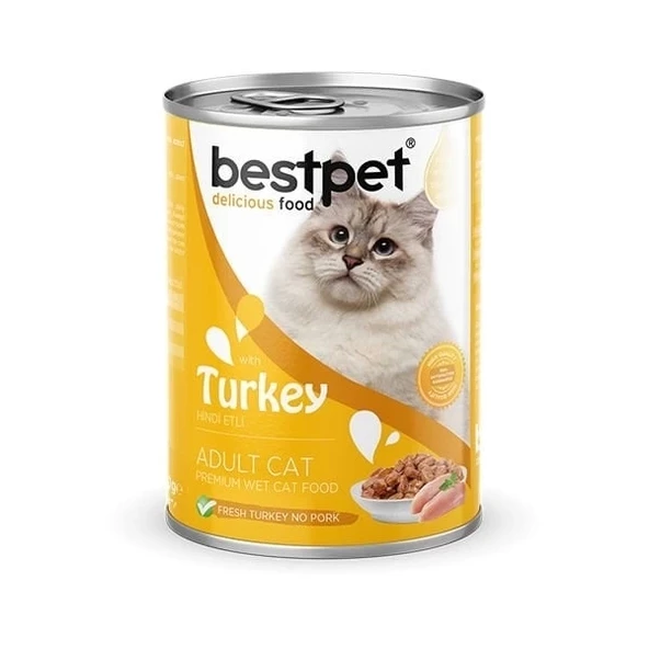 Bestpet Gravy Soslu Hindili Yetişkin Konserve Kedi Maması 85 Gr ürün görseli 1