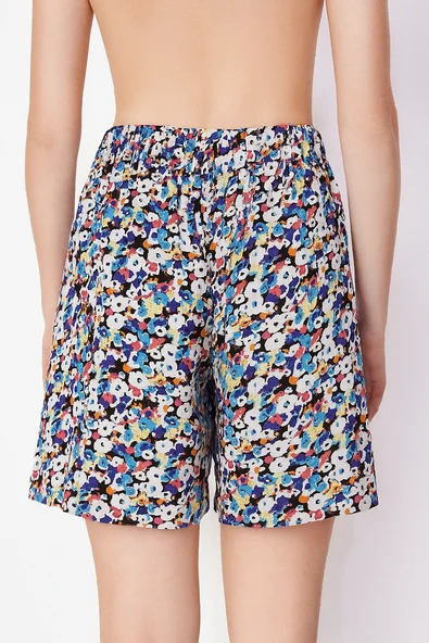 Sarı Gri Yazlık Şort - 2