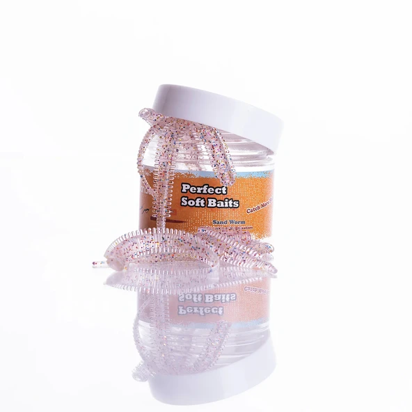 Pandora Kavanoz Perfect Soft Baits Sandworm 7cm Renk:Candy ürün görseli