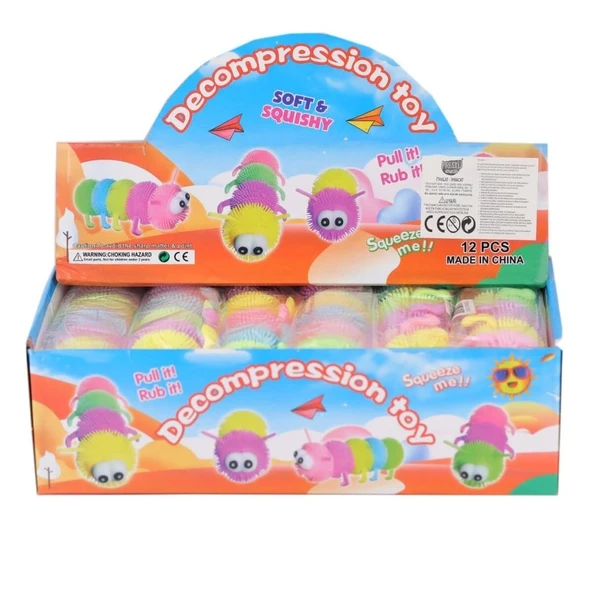 Nessiworld 1975-1 DİKENLİ IŞIKLI RENKLİ ELASTİK BÖCEK - Resim 2