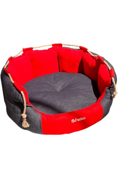 PATİTEX Lüx Konfor Koltuk- Kedi Köpek Yatak- Kendinden Minderli -Yıkanabilir - Gabardin Kumaş- Koltuk Yatak - 5