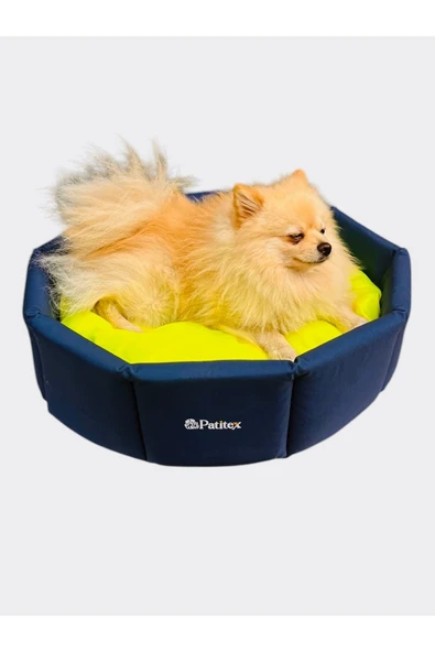 PATİTEX Simit Kedi yatak- Simit Kopek yatak- Sıvı Geçirmez- Kedi Köpek Yatağı Minder -İç Mekan Yatak