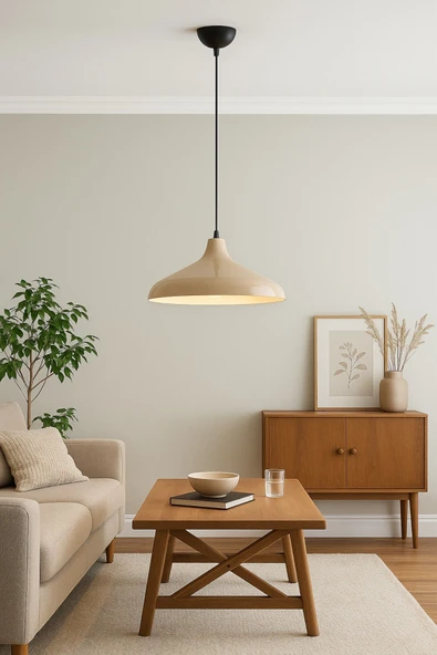 LEGACY  Nil Kahverengi Renk Özel Tasarım Modern Dekoratif Cafe Sarkıt Cafe - Mutfak Tekli Avize ürün görseli 1