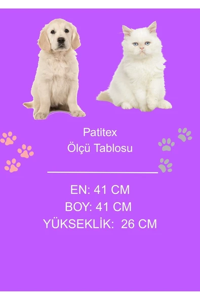 PATİTEX Kedi Kulübeleri - Köpek Kulübeleri - Yıkanabilir Yatak - Kalın Süngerli-kedi- Köpek Yuvaları - 4