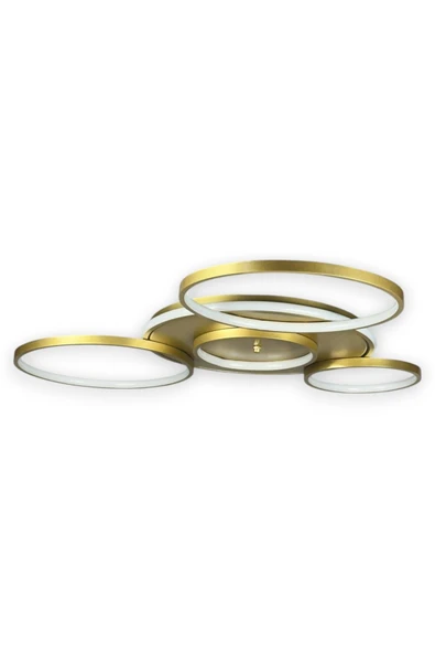 LEGACY  Yaman Modern Tasarım Eskitme Renk Beyaz Ledli Cafe - Mutfak - Salon Led Avize - Resim 5