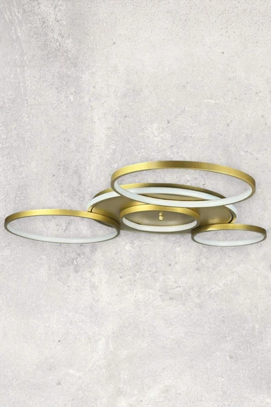 LEGACY  Yaman Modern Tasarım Eskitme Renk Beyaz Ledli Cafe - Mutfak - Salon Led Avize - Resim 4