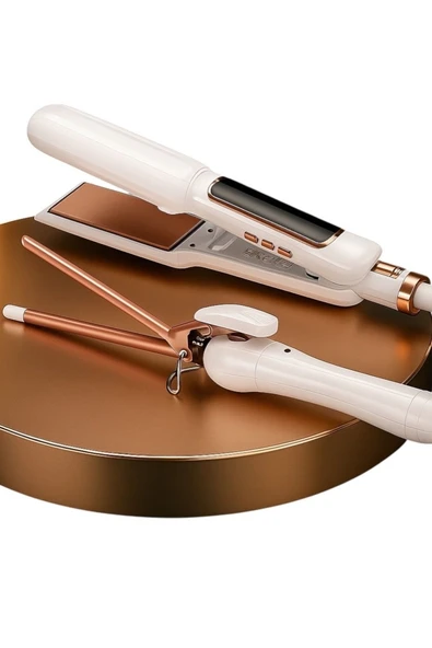 Volemi V-0096 2’si 1 Arada Isı Ayarlı Profesyonel Seramik Saç Şekillendirici Ve Maşa - Resim 8