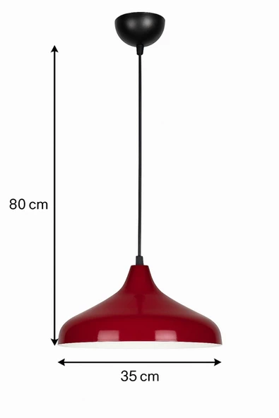 LEGACY  Nil Bordo Renk Özel Tasarım Modern Dekoratif Cafe Sarkıt Cafe - Mutfak Tekli Avize - Resim 2