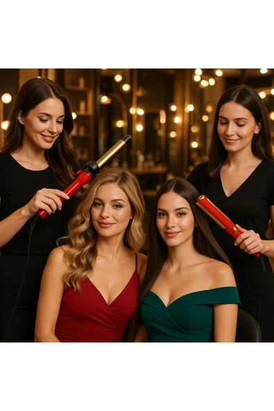 Volemi V-0095 Profesyonel 2'si 1 Arada Saç Şekillendirici – Düzleştirici - Resim 3