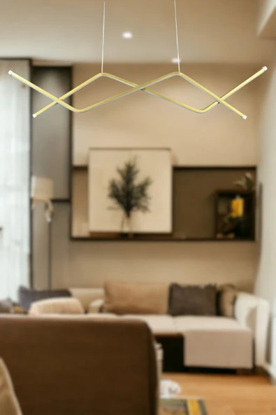 LEGACY  Utku Modern Tasarım Eskitme Renk Yemek Masası Üstü - Mutfak - Salon Beyaz Led 2 Li Avize ürün görseli