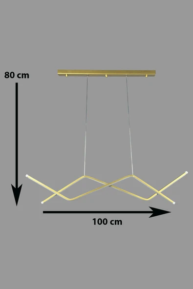 LEGACY  Utku Modern Tasarım Eskitme Renk Yemek Masası Üstü - Mutfak - Salon Beyaz Led 2 Li Avize - Resim 2